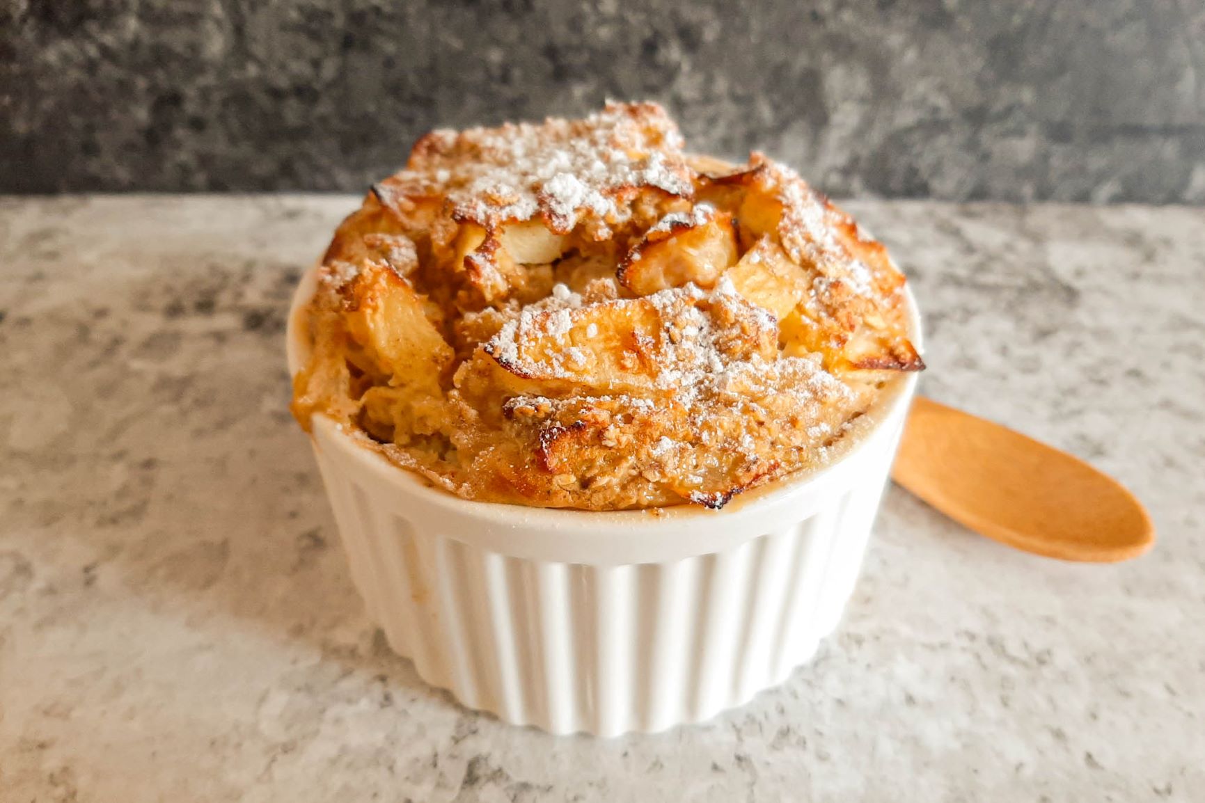 Havermouttaartje met appel uit de oven