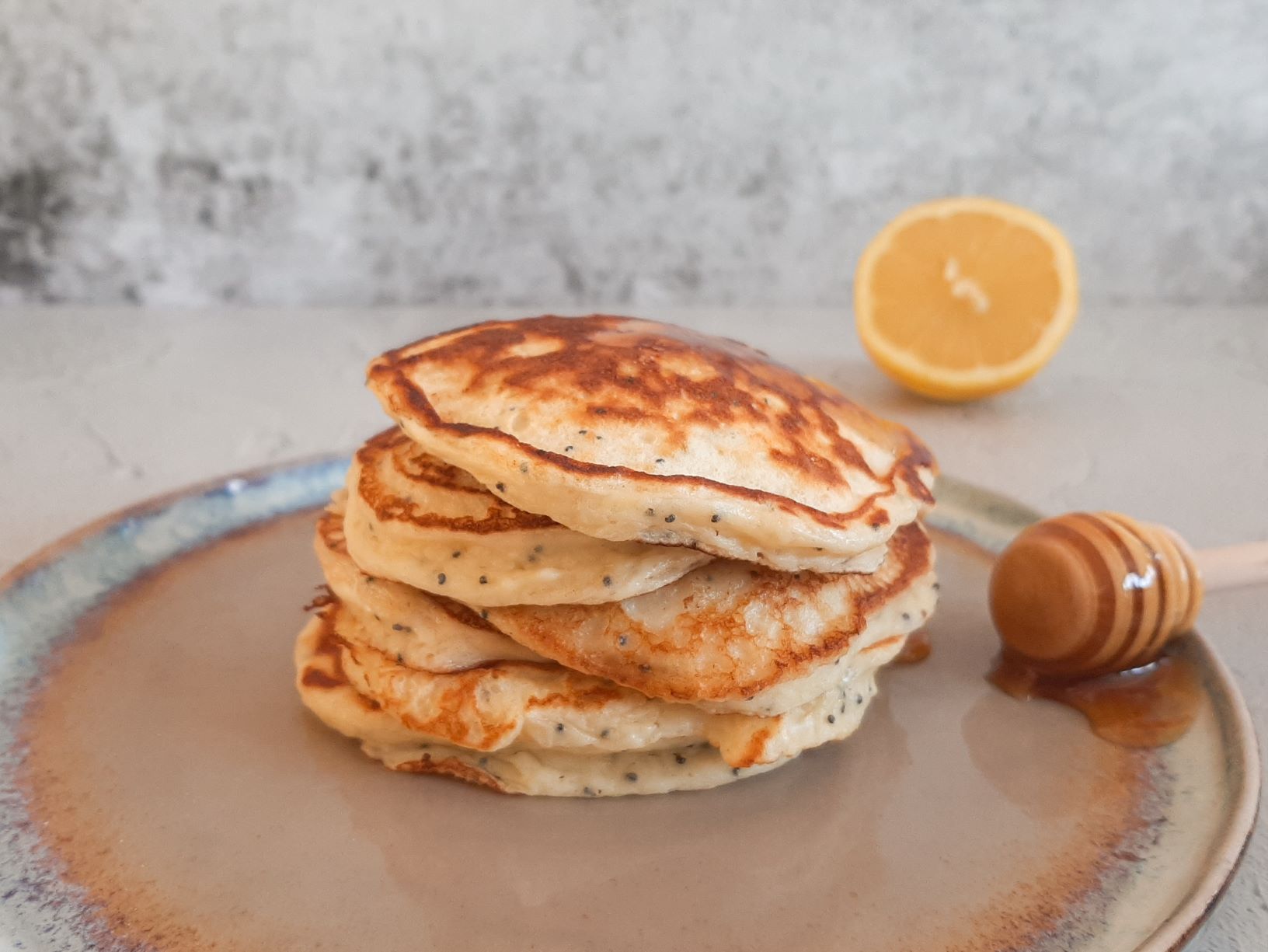 Citroen-maanzaad pannenkoekjes