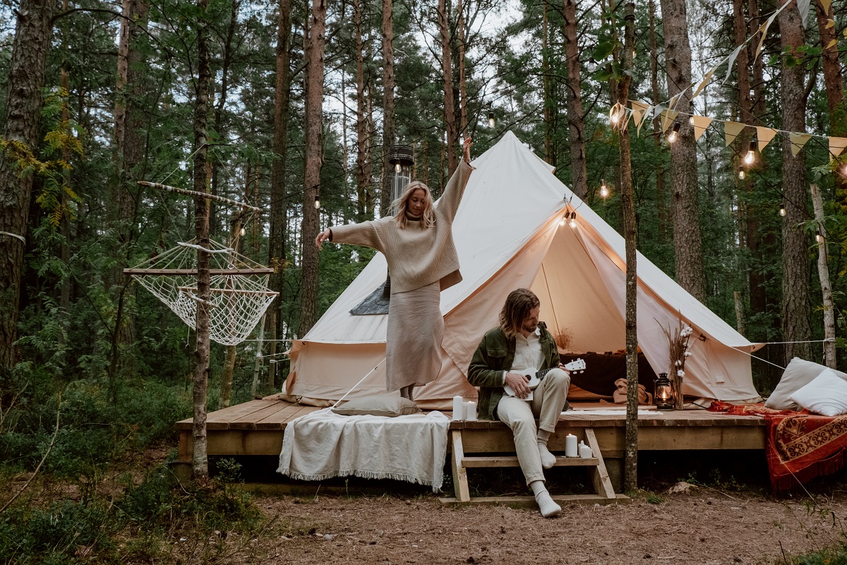 Kamperen op een camping? Nee een glamping!